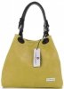 Kožené kabelka shopper bag Vittoria Gotti žlutá V90047CH